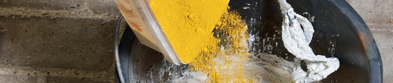 Kan jeg støpe med farget betong?